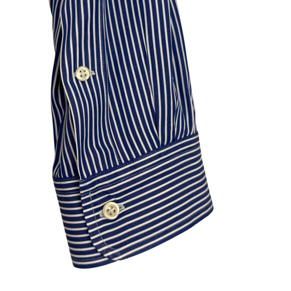 Ralph Lauren Shirt Men's Extra Large Long Sleeve Button-Down Shirt‎ Striped Blue - Picture 5 of 12